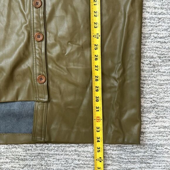 NWT The Frankie Shop Zoeyy Faux Leather Wrap Green XS - Picture 12 of 15